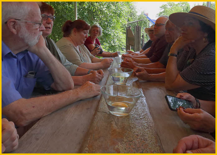 Our Tour Group Polishing Amber